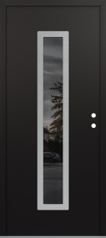 DIAMOND A11 36" X 80" BLACK/BLACK MIRRORED GLASS PANEL STAINLESS STEEL LHI