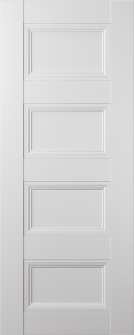 DOOR SLAB OXFORD DUO 07 3R SNOW WHITE 30" X 92 1/2" X 1 3/4"