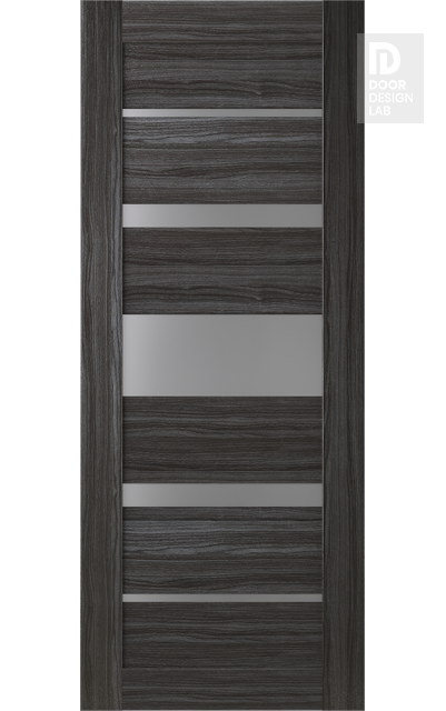 DOOR SLAB KINA VETRO GRAY OAK 32" X 84" X 1 9/16" FROSTED GLASS