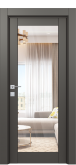 Avon 207 Clear Vetro Gray Matte Single Doors