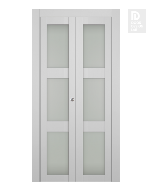 Smart Pro 3 Lite Vetro Polar White Bi-folding doors