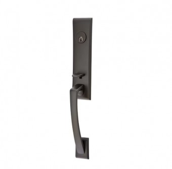 EMTEK APOLLO DOUBLE CYLINDER KEYD 4825 FLAT BLACK US19