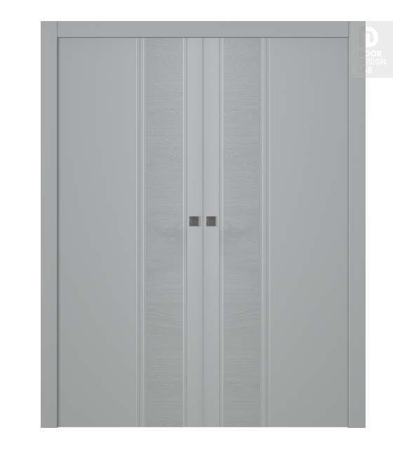 Twinwood 1 Light Grey Double pocket doors