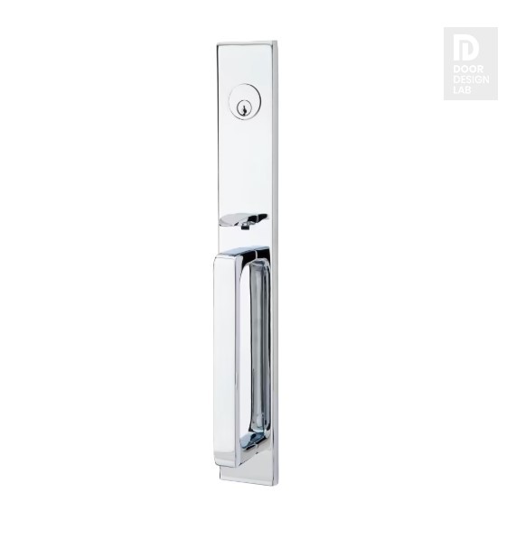 EMTEK LAUSANNE DUMMY 4809 POLISHED CHROME US26 for Steel Front Doors
