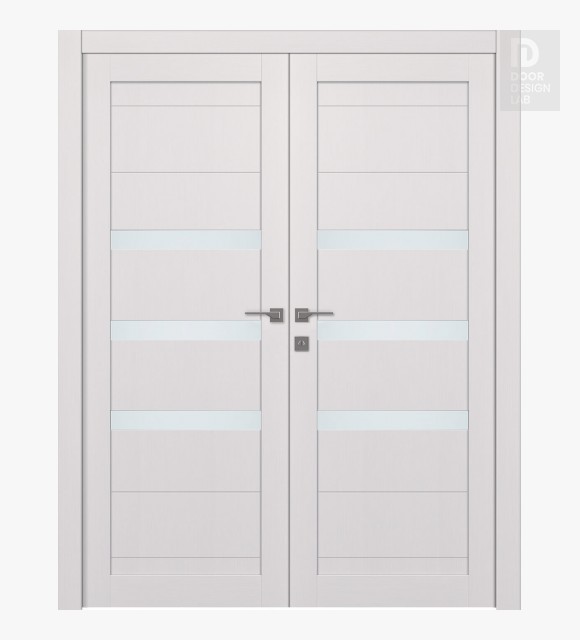 Dora Vetro Bianco Noble Double doors