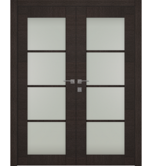 Avanti 4 Lite Vetro Black Apricot Double doors