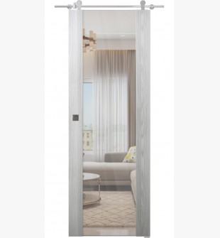 Avon 202 Clear Vetro Ribeira Ash Barn doors