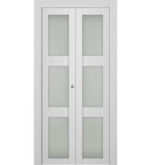 Palladio 3 Lite Vetro Bianco Noble Bi-folding doors