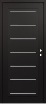 Diamond C11 36" x 80" black/white frosted Glass Panel black LHI