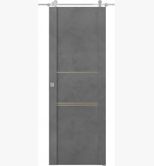 Avon 01 3H Gold Dark Urban Barn doors
