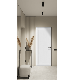 Shaker 1 Panel Bianco Noble Frameless