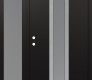 Modern Steel Front Door DIAMOND A1 50" X 80" BLACK/WHITE FROSTED GLASS PANEL STAINLESS STEEL RHI WITH SIDELITE FROSTED GLASS