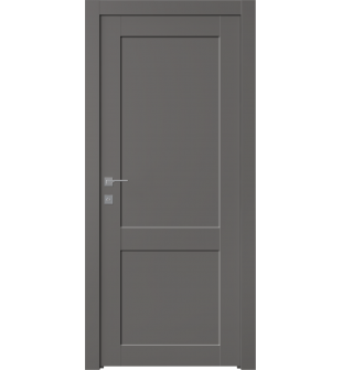 Shaker 2 Panel Gray Matte Single Doors