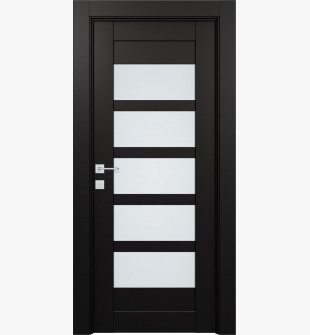 Avon 07-07 Vetro Black Matte Hinged doors