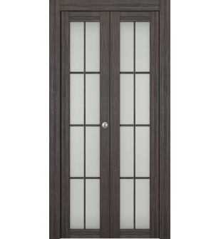 Palladio 8 Lite Vetro Gray Oak Bi-folding doors