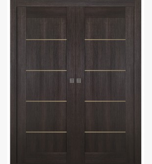 Avon 07 4H Gold Veralinga Oak Double pocket doors