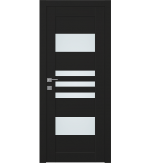 Leti Vetro Black Matte Hinged doors