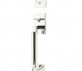 EMTEK HERCULES SMOOTH SECTIONAL DOUBLE CYLINDER KEYD 4224 POLISHED CHROME US26 for Steel Front Doors