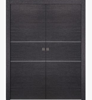 Avanti 2H Black Apricot Double pocket doors