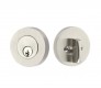 EMTEK MODERN DISC DEADBOLT DOUBLE CYLINDER 8323 SATIN NICKEL US15 for Steel Front Doors