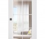 Smart Pro 10 Lite Clear Vetro Polar White Modern Interior Barn Door by Belldinni