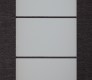 Modern Interior DOOR SLAB AVANTI 5 LITE VETRO BLACK APRICOT 30" X 80" X 1 3/4" TEMPERED FROSTED GLASS