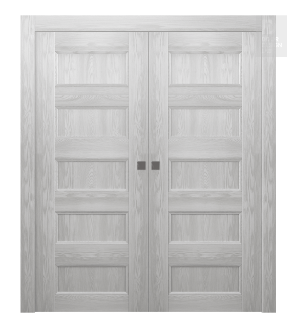 Oxford Uno 07 4R Ribeira Ash Double pocket doors