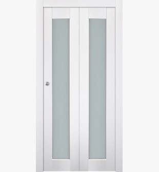 Smart Pro 207 Vetro Polar White Bi-folding doors