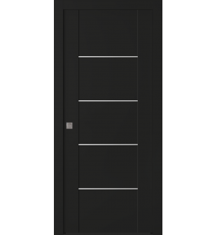 Avon 01 4H Black Matte Pocket doors