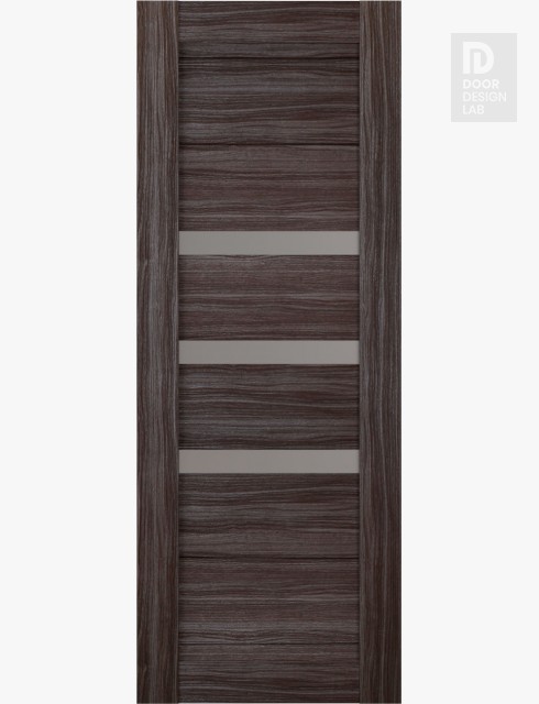 DOOR SLAB DORA VETRO GRAY OAK 32" X 92 1/2" X 1 9/16" FROSTED GLASS