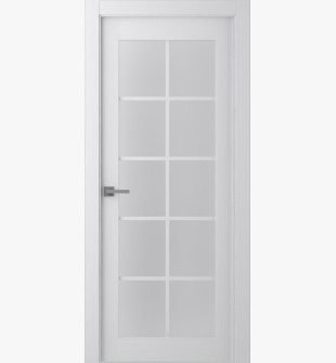 Palladio 10 Lite Vetro Bianco Noble Single Doors