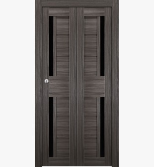 Esta Bl Vetro Gray Oak Bi-folding doors