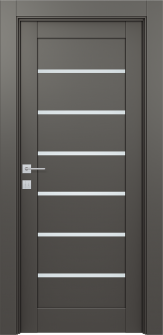 DOOR SLAB AVON 07-02 VETRO GRAY MATTE 32" X 84" X 1 3/4"