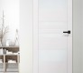Romi Vetro Snow White Modern Interior Frameless Door by Belldinni