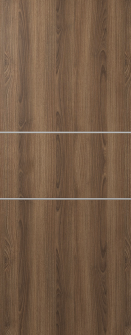 DOOR SLAB OPTIMA 2H PECAN NUTWOOD 36" X 92 1/2" X 1 3/4" SOLID CORE