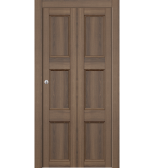 Oxford Uno 07 2Rn Pecan Nutwood Bi-folding doors