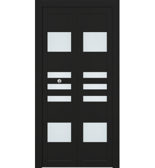 Leti Vetro Black Matte Bi-folding doors