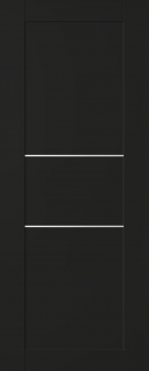 DOOR SLAB AVON 07 2H BLACK MATTE 18" X 84" X 1 3/4"