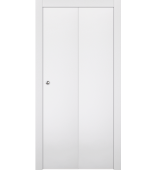 Optima Snow White Bi-folding doors