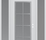 Modern Steel Front Door Diamond C16 64" x 96" white/white frosted Glass Panel stainless steel LHI with 2 Sidelites and Transom frosted Glass
