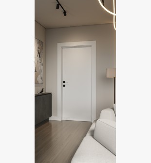 Smart Pro Flat Polar White Single Doors