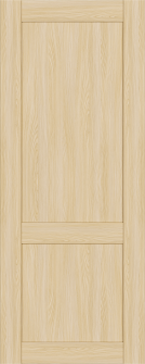 DOOR SLAB SHAKER 2 PANEL LOIRE ASH 24" X 96" X 1 3/4"