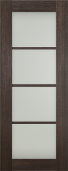 DOOR SLAB AVON 4 LITE VETRO VERALINGA OAK 32" X 84" X 1 3/4"