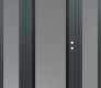 Modern Steel Front Door Diamond C1 60" x 80" anthracite/anthracite frosted Glass Panel black LHI with 2 Sidelites frosted Glass