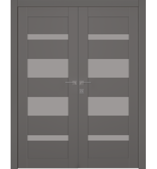 Avon 07-01 Vetro Gray Matte Double doors