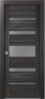Kina Vetro Gray Oak Pocket doors