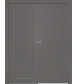 Avon 07 Gray Matte Double pocket doors