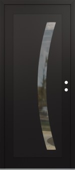 Diamond C4 36" x 80" black/black clear Glass Panel black LHI