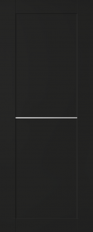 DOOR SLAB AVON 07 1H BLACK MATTE 24" X 80" X 1 3/4"