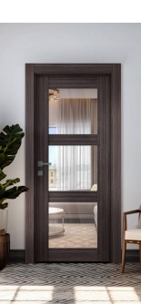 Palladio 3 Lite Clear Vetro Gray Oak